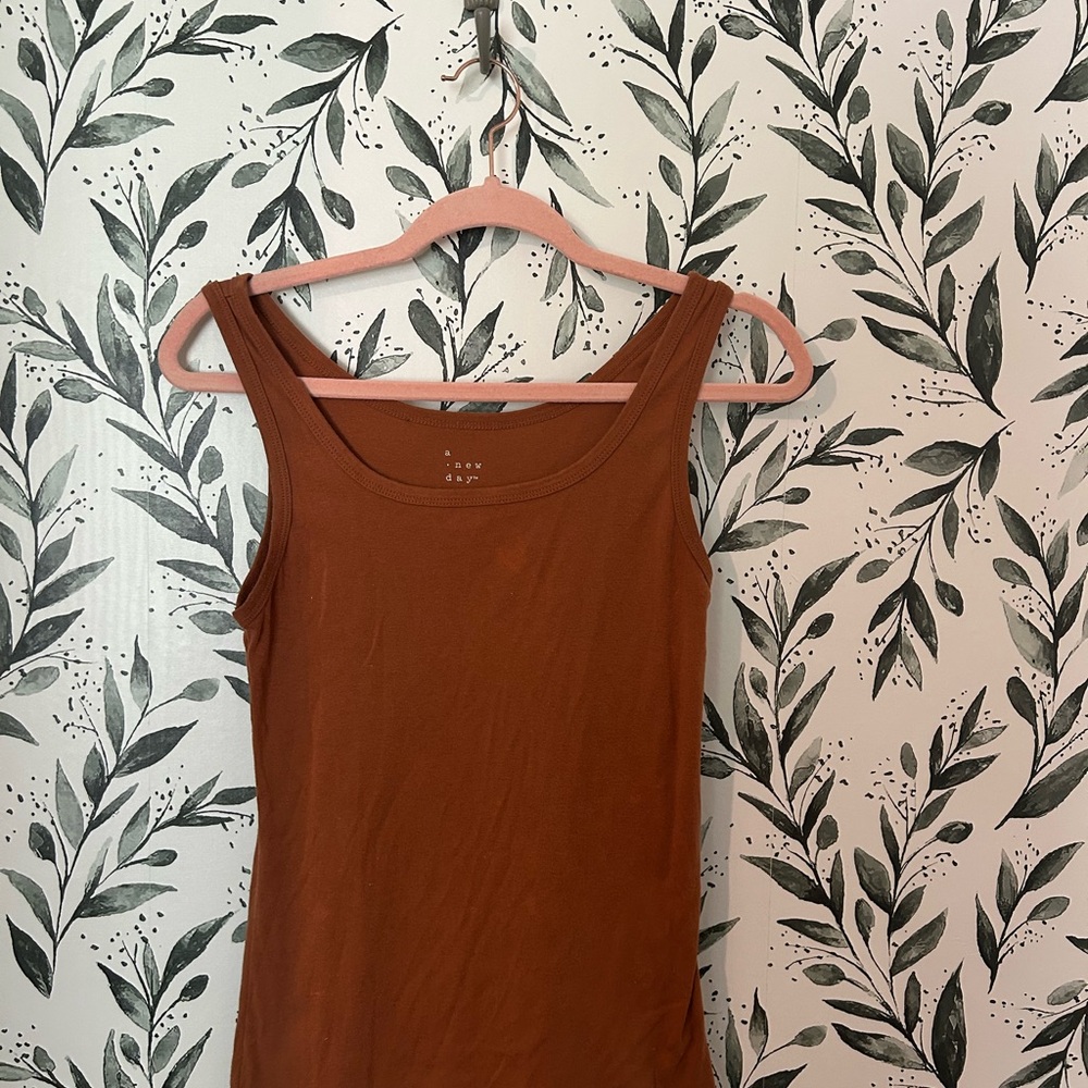 Burn Orange Sleeveless Top